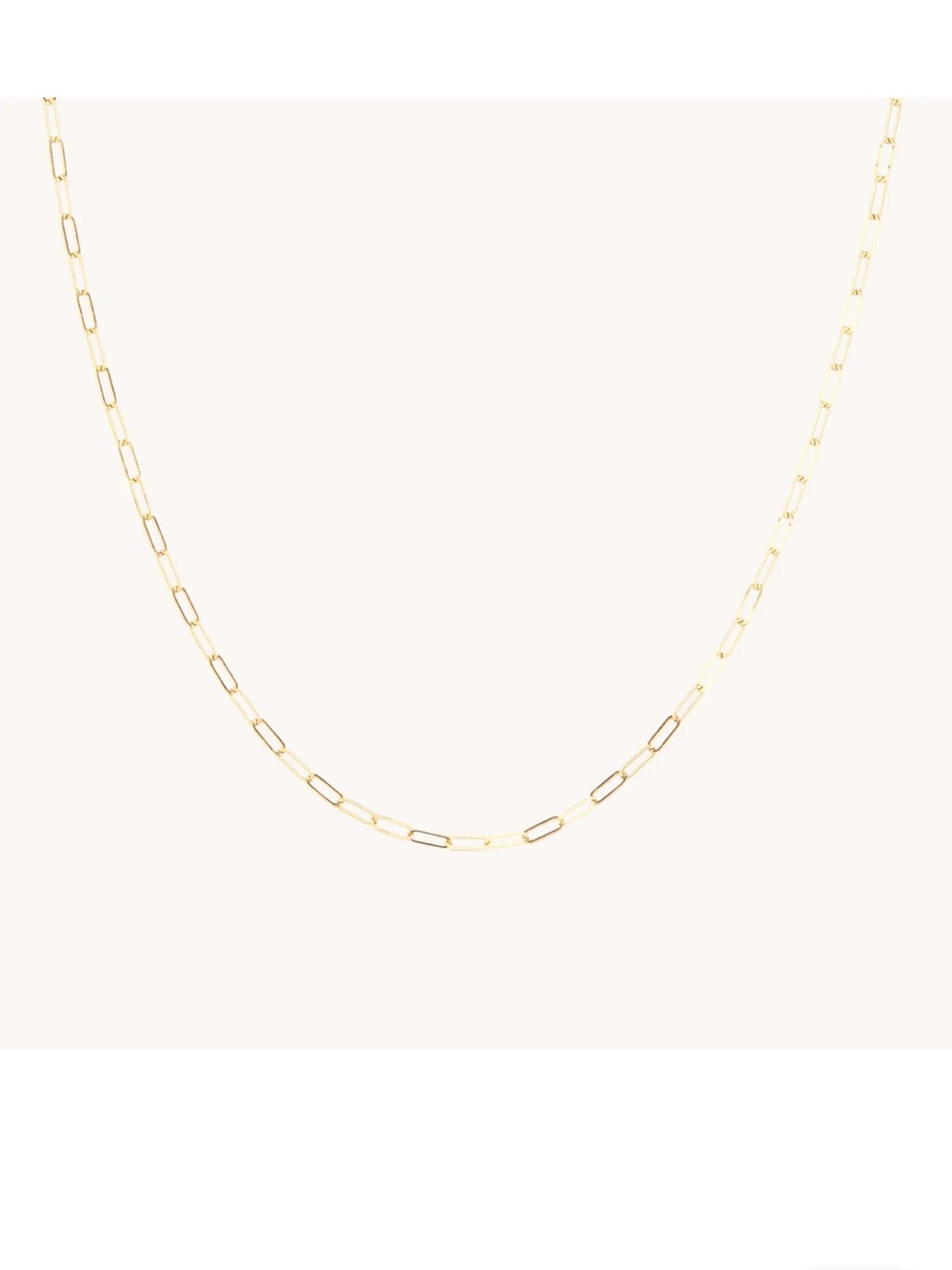 Catbird 14k Gold Paperclip Necklace